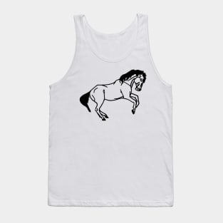 rearing horse outline Tank Top